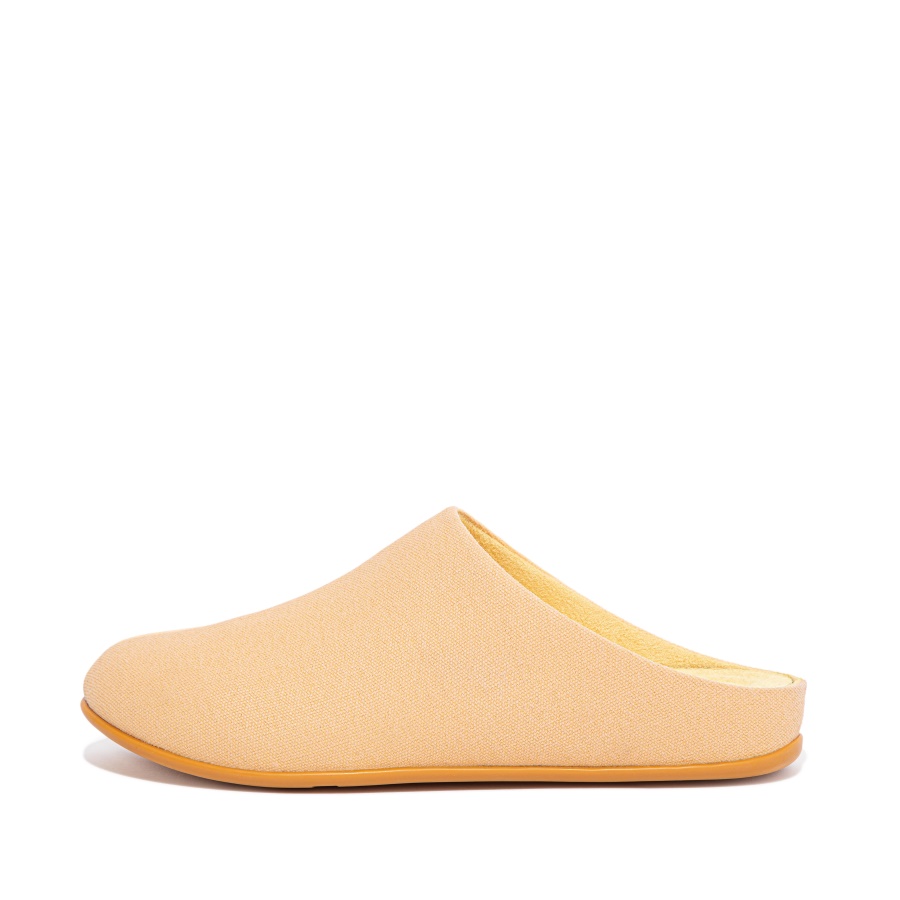 Fitflop Canvas Slippers Yellow-Orange