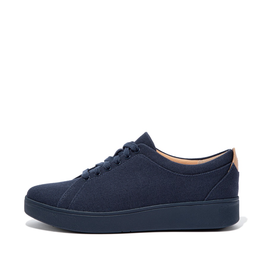 Fitflop Canvas Trainers Midnight Navy