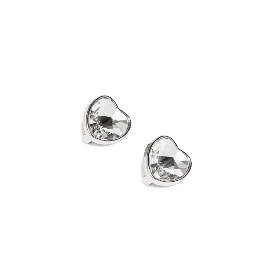 Fitflop Crystal Heart Charms 2-Pack Clear