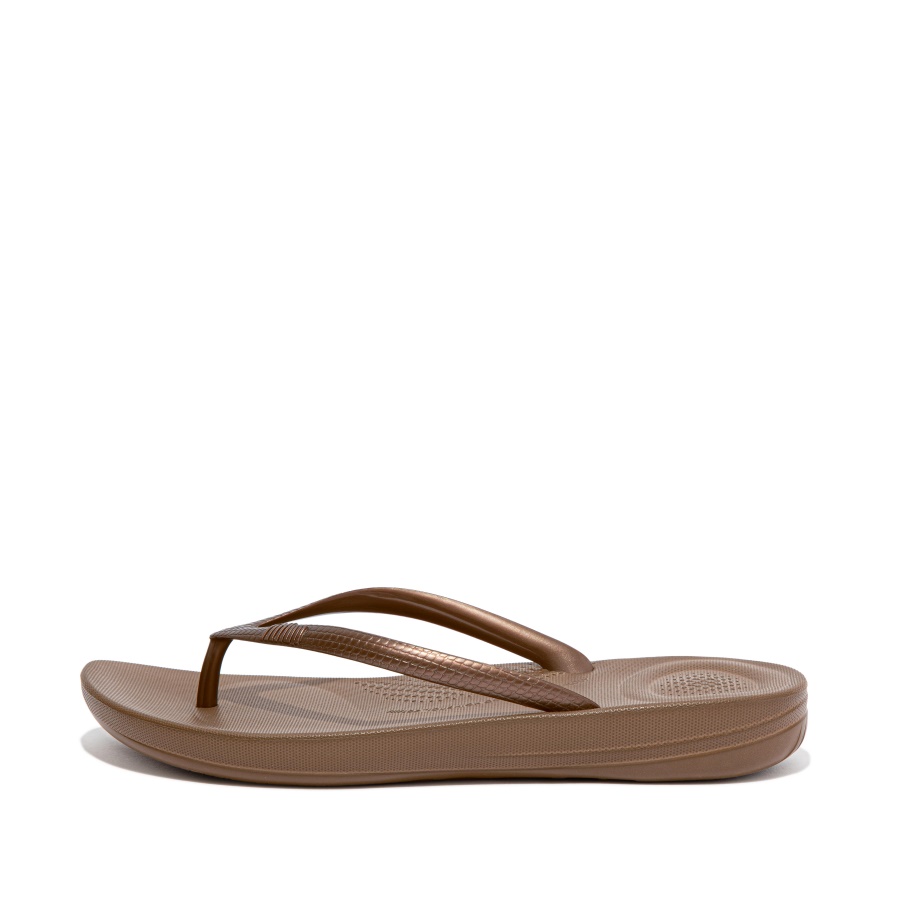 Fitflop Ergonomic Flip-Flops Bronze