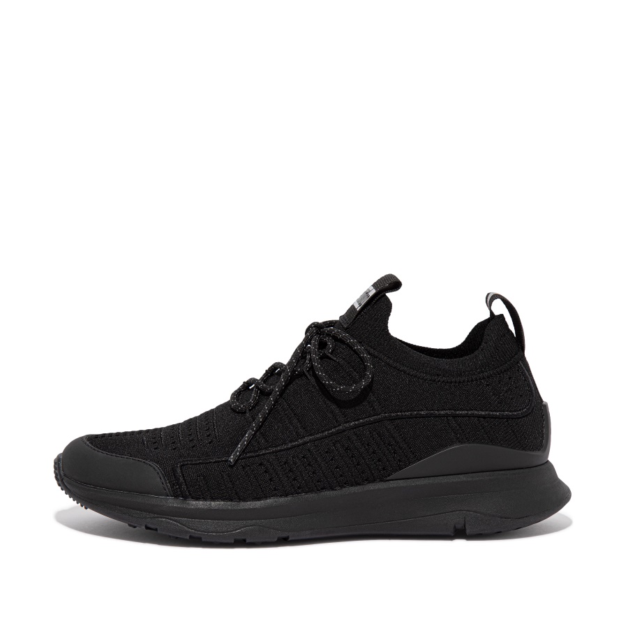 Fitflop Knit Sports Trainers All Black