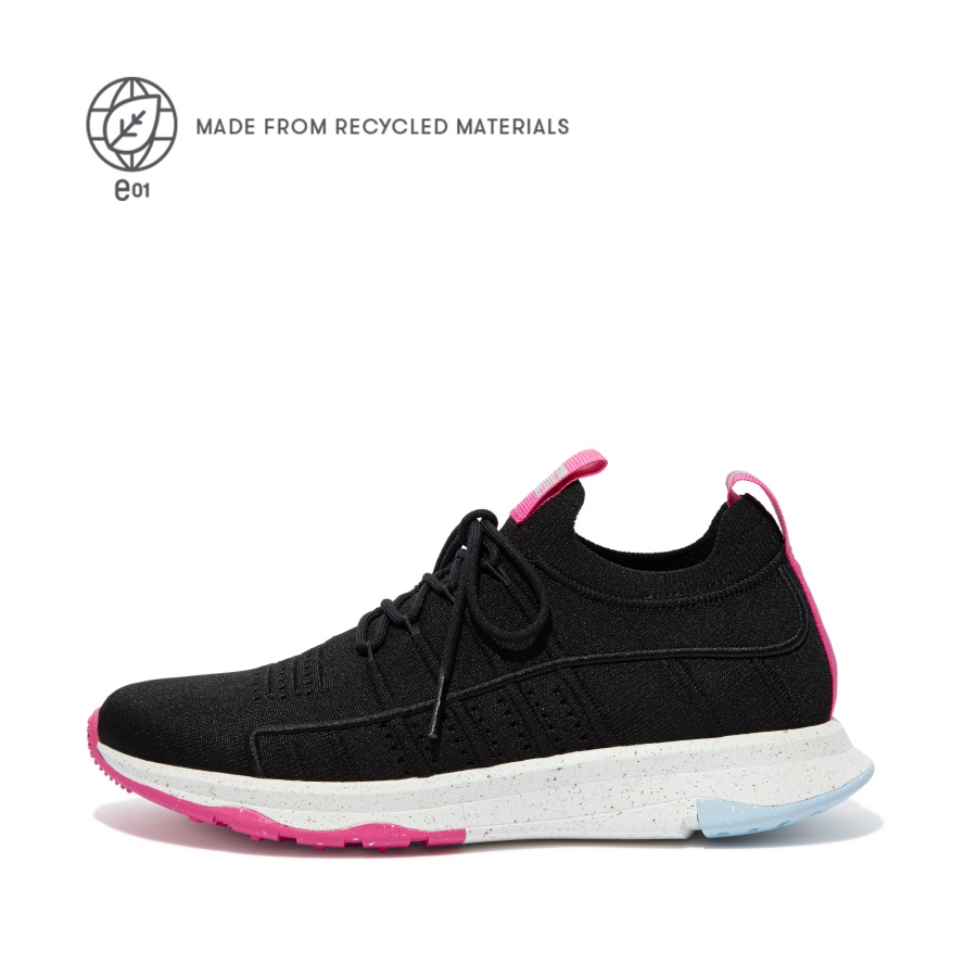 Fitflop Knit Sports Trainers Black Mix