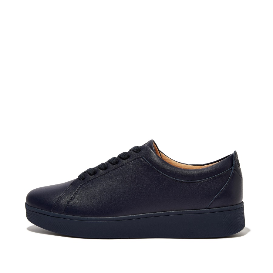 Fitflop Leather Trainers All Navy