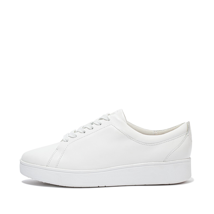 Fitflop Leather Trainers Urban White