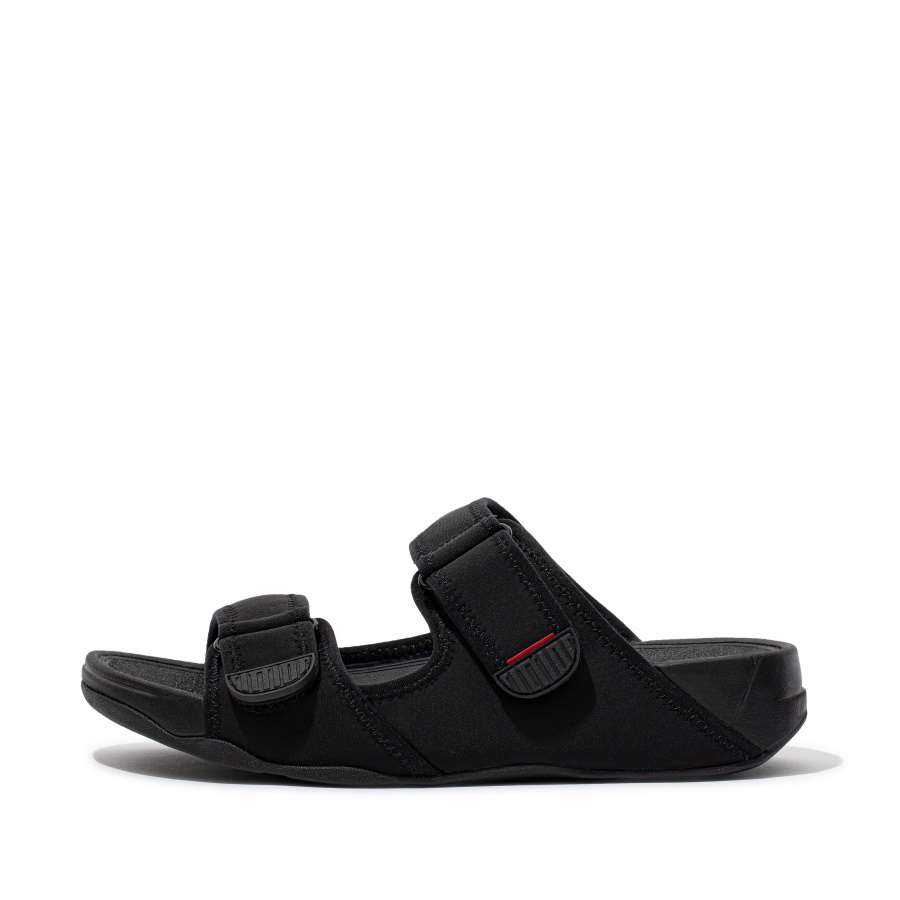 Fitflop Mens Water-Resistant Slides All Black