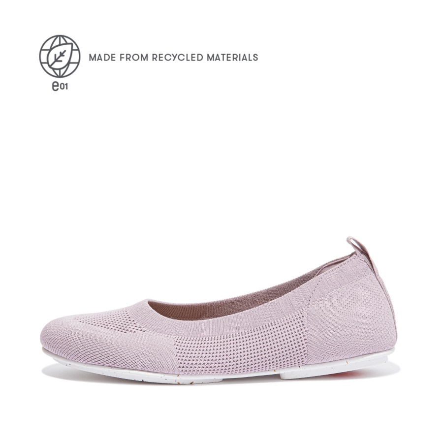 Fitflop Multi-Knit Ballet Pumps Soft Lilac