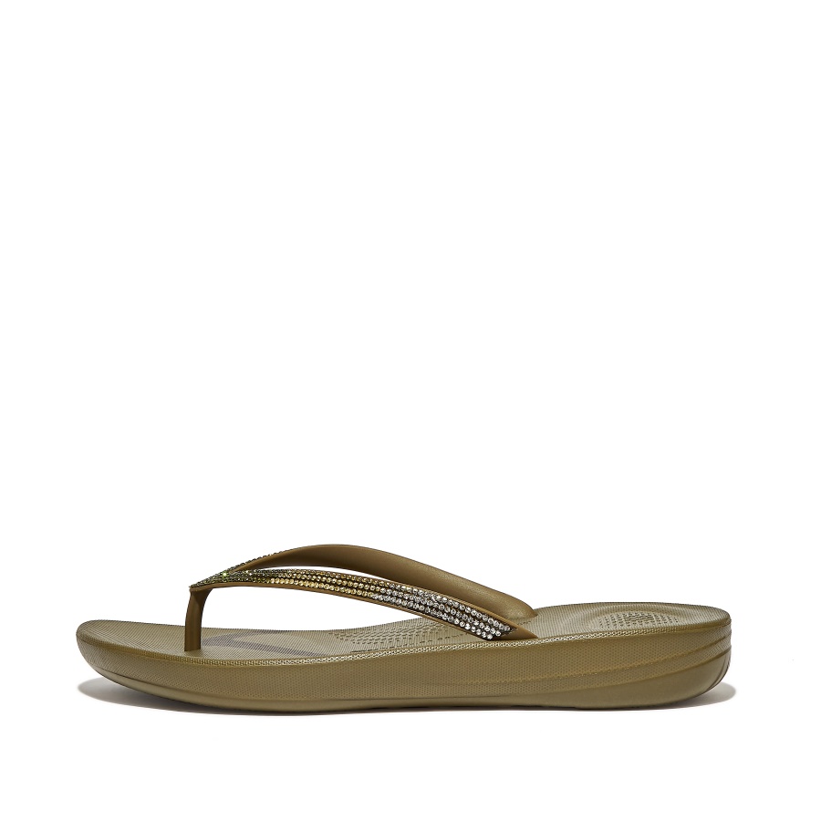 Fitflop Ombré-Sparkle Flip-Flops Mossy