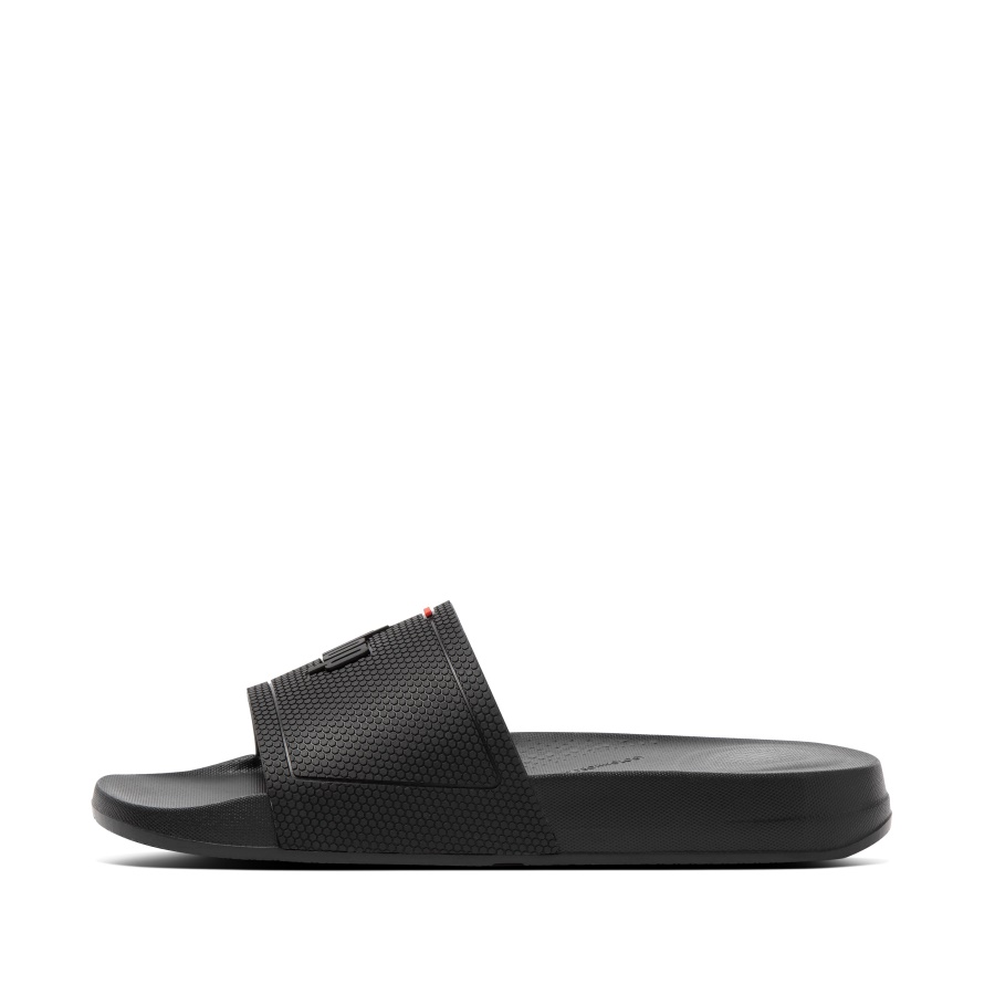 Fitflop Pool Slides All Black iQUSHION
