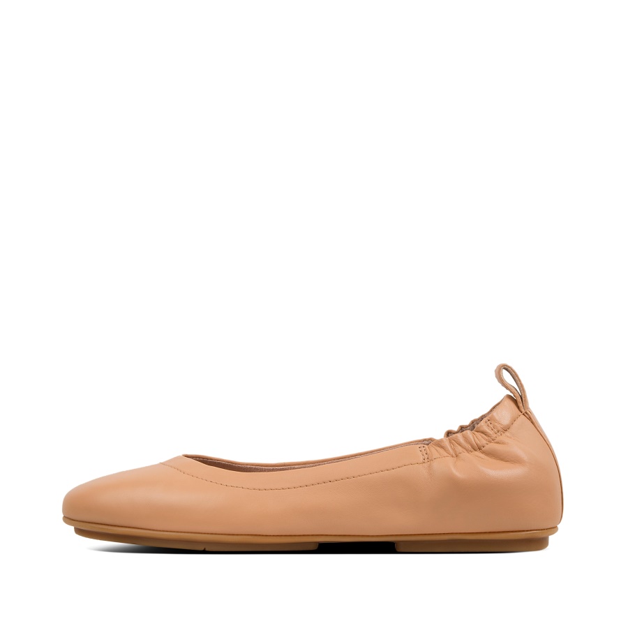Fitflop Soft Leather Ballet Pumps Blush