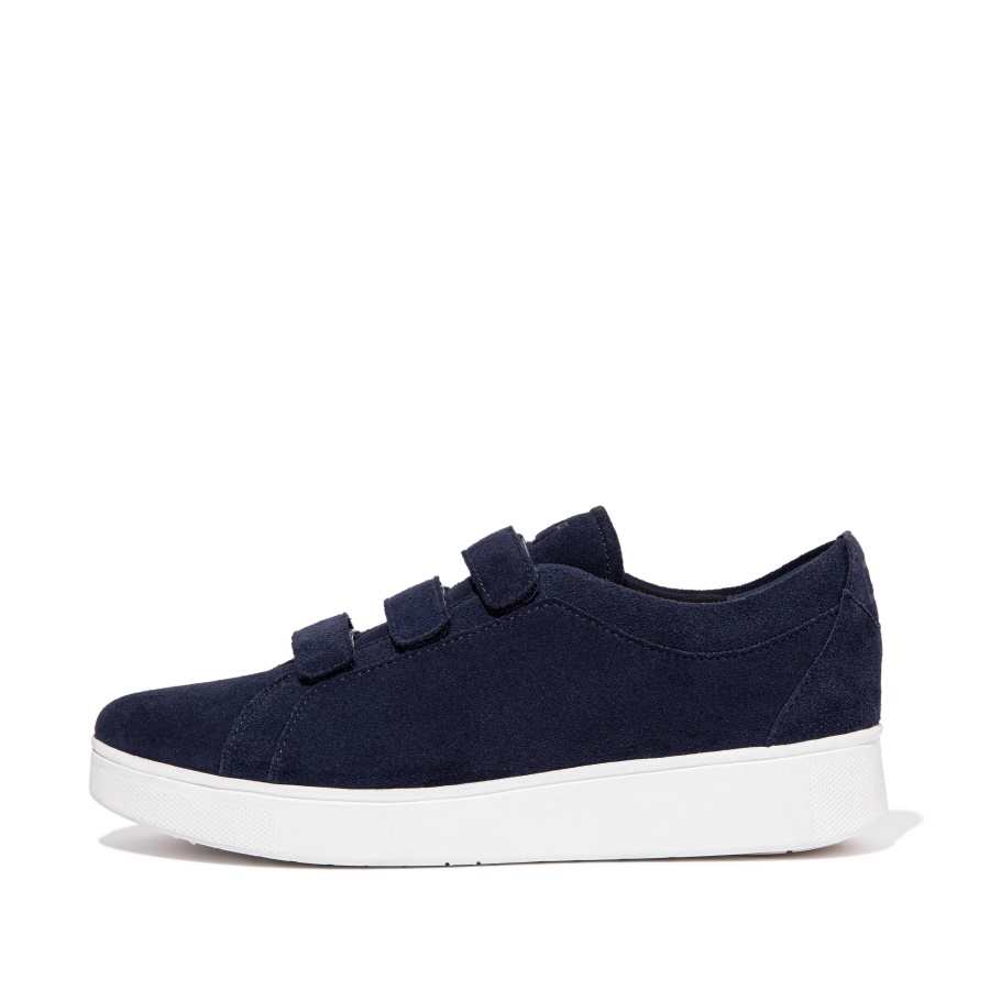 Fitflop Strap Suede Trainers Midnight Navy