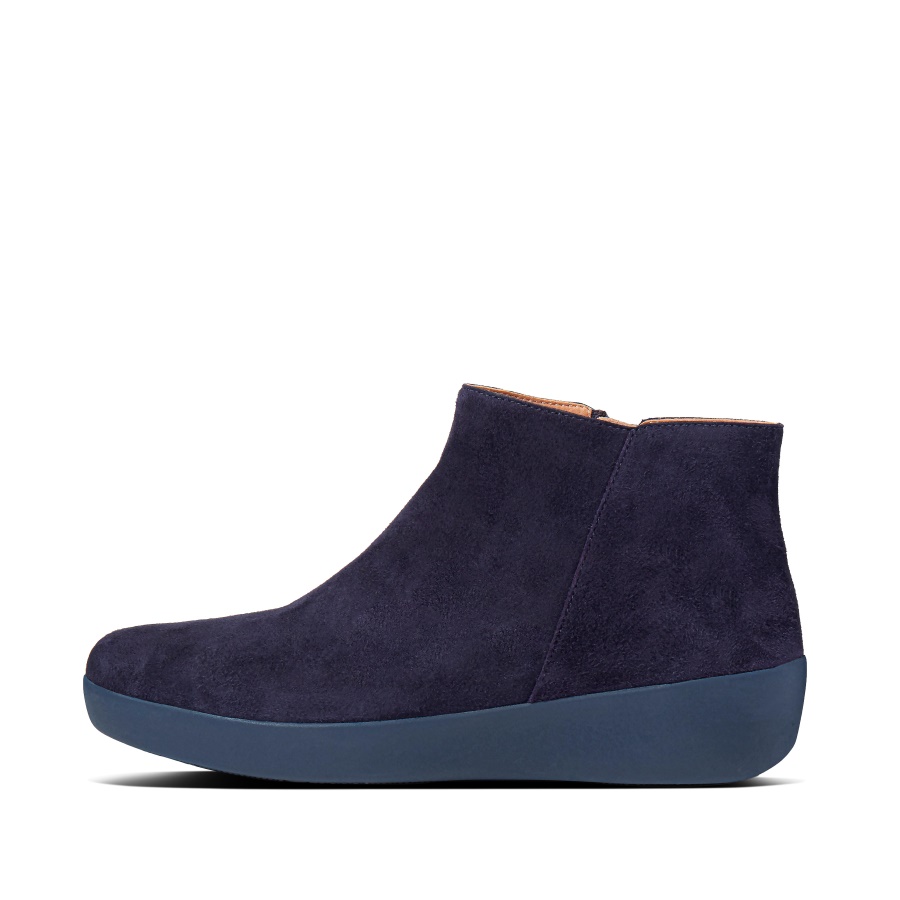 Fitflop Suede Ankle Boots Maritime Blue