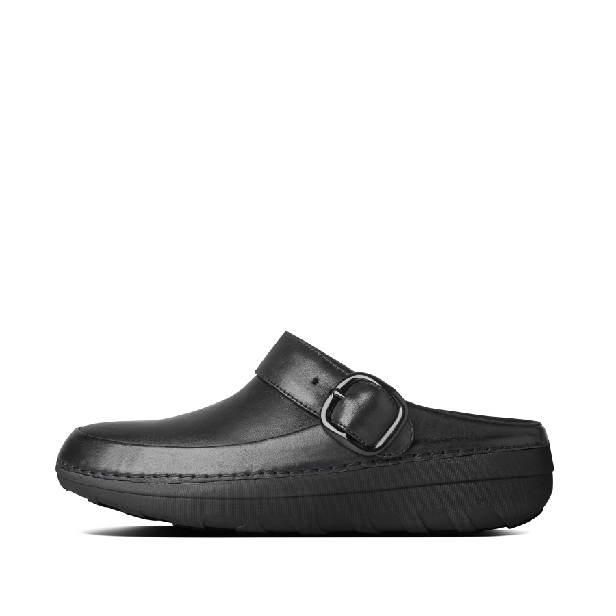 Fitflop Superlight Leather Clogs Black