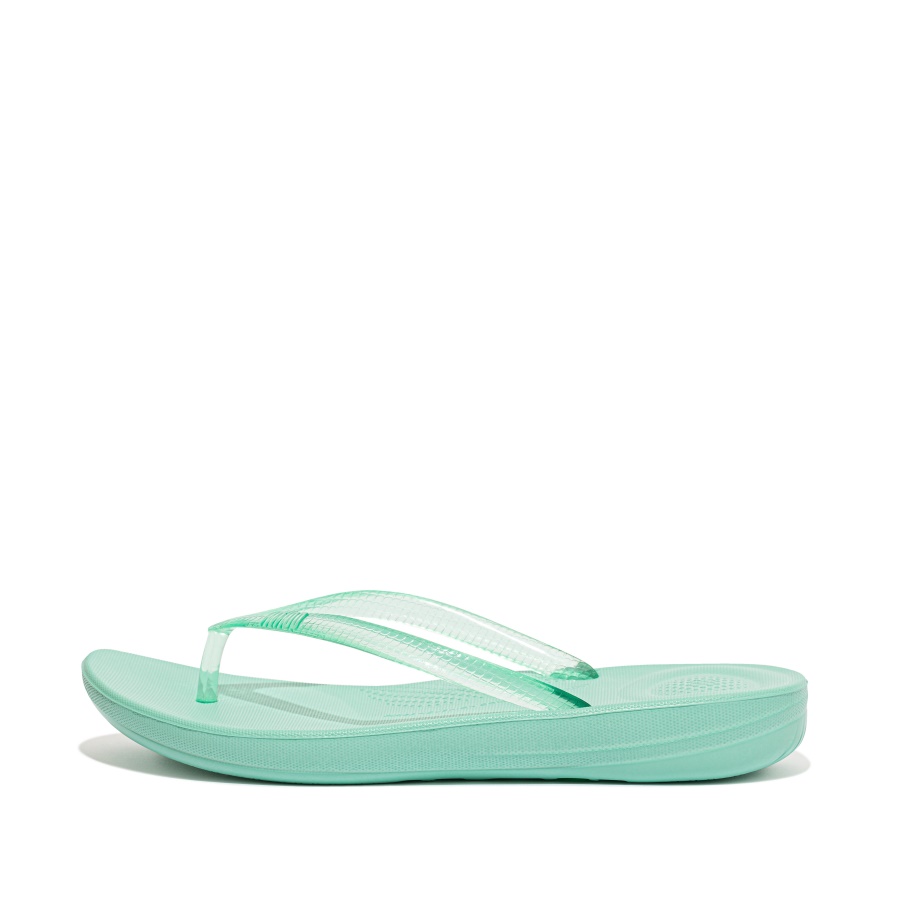 Fitflop Transparent Flip-Flops Sea Foam Green